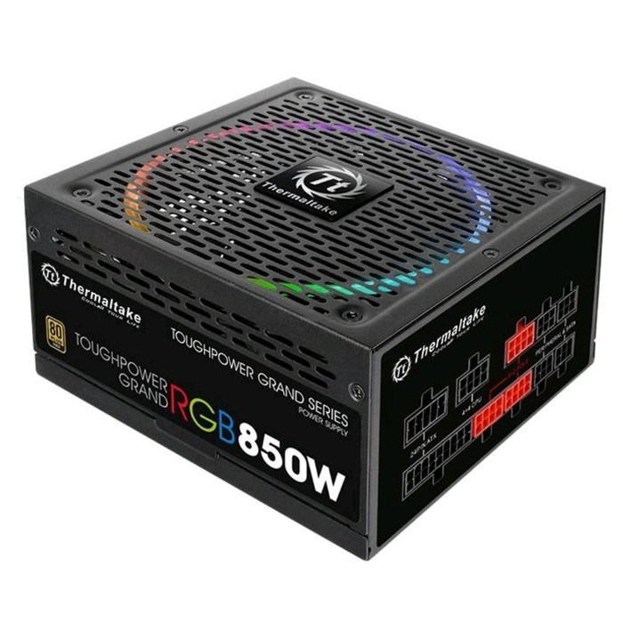 Блок питания Thermaltake ATX 850W Toughpower Grand RGB 80+ gold (24+4+4pin) APFC 140mm fan c   10044 - фото 51418349