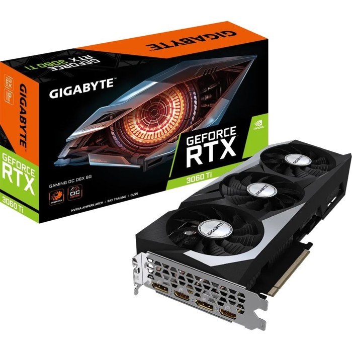 Видеокарта Gigabyte PCI-E 4.0 GV-N306TXGAMING OC-8GD NVIDIA GeForce RTX 3060Ti 8192Mb 256 GD   10044 - фото 51418426