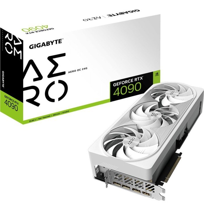 Видеокарта Gigabyte PCI-E 4.0 GV-N4090AERO OC-24GD NVIDIA GeForce RTX 4090 24576Mb 384 GDDR6   10044 - фото 51418442