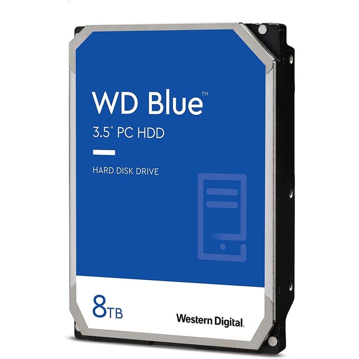 Жесткий диск WD SATA-III 8TB WD80EAZZ Blue (5640rpm) 128Mb 3.5" - фото 51418563