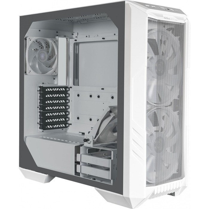 Корпус Cooler Master HAF500 белый без БП ATX 4x120mm 4x140mm 4x200mm 2xUSB3.0 audio bott PSU   10044 - фото 51418740