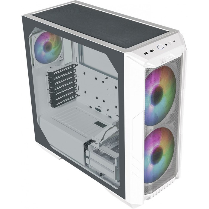 Корпус Cooler Master HAF500 белый без БП ATX 4x120mm 4x140mm 4x200mm 2xUSB3.0 audio bott PSU   10044 - фото 51418743