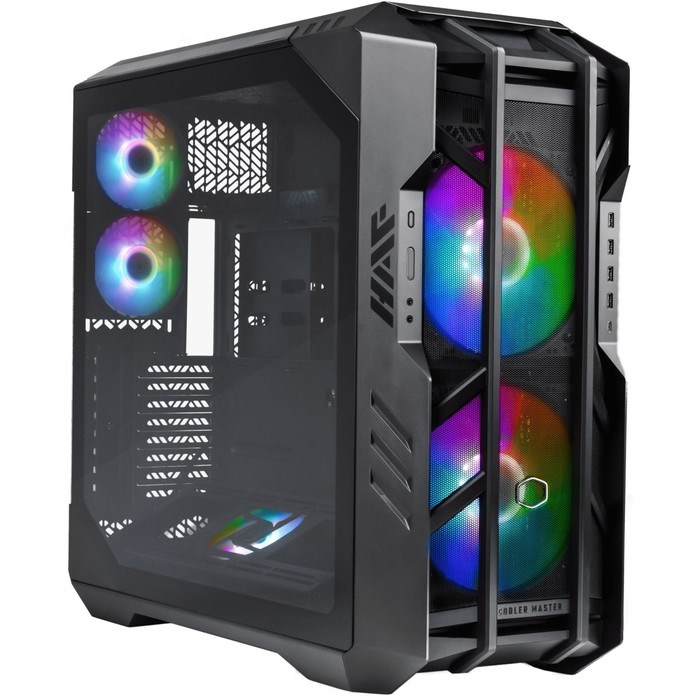 Корпус Cooler Master HAF700 черный без БП E-ATX 5x120mm 4x200mm 4xUSB3.0 audio bott PSU - фото 51418748