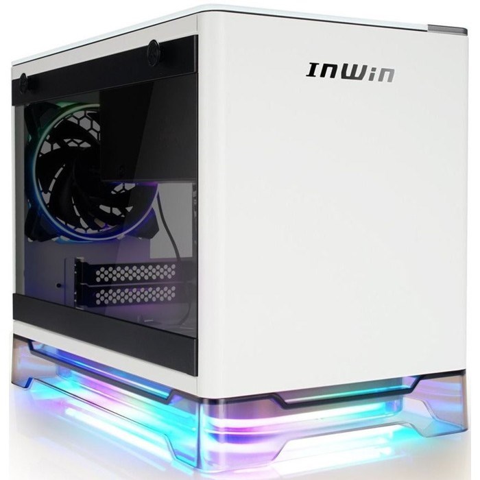 Корпус Inwin CF08A (A1PLUS) белый 650W miniITX 4x120mm 2xUSB3.0 audio - фото 51418848