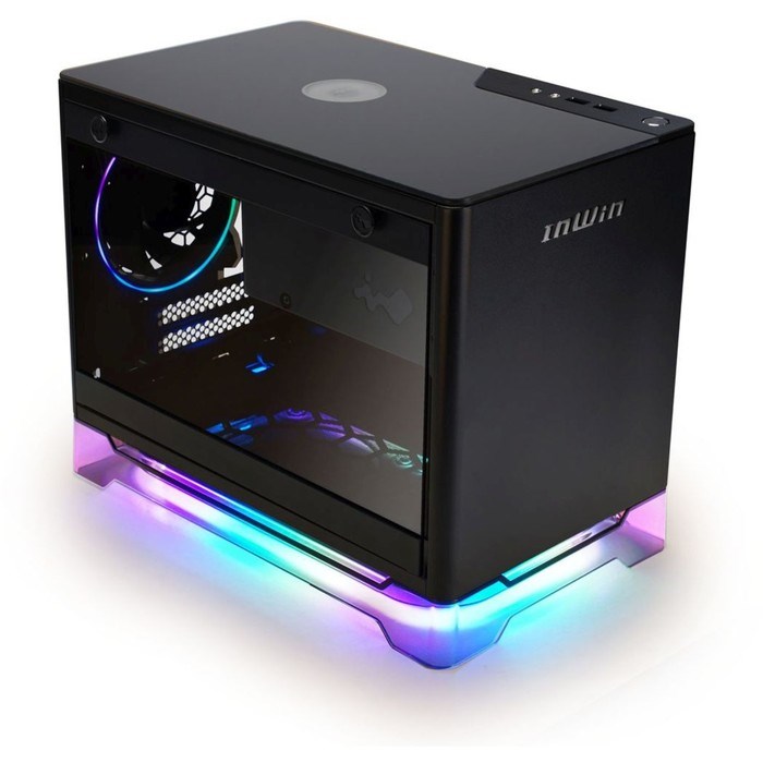 Корпус Inwin CF08A (A1PLUS) черный 650W miniITX 4x120mm 2xUSB3.0 audio - фото 51418861