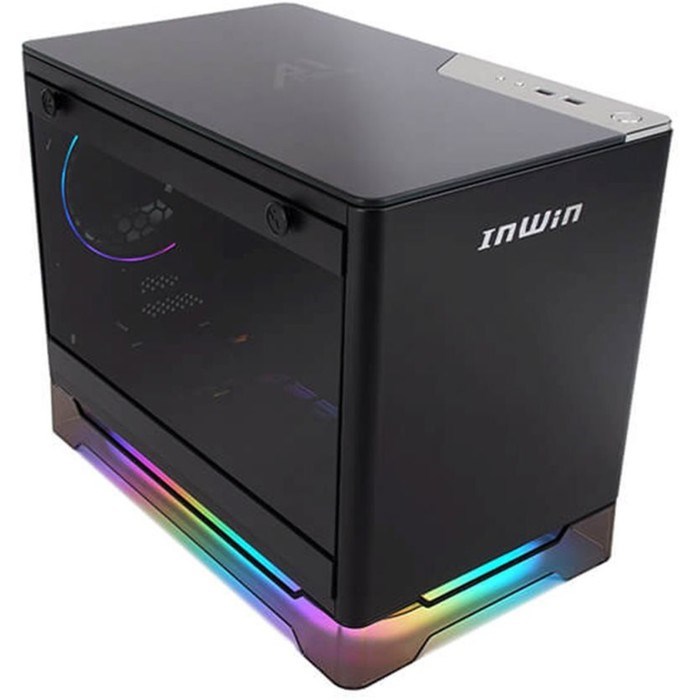 Корпус Inwin CF08B (A1 Prime) черный 750W miniITX 2x120mm 2xUSB3.0 audio - фото 51418869