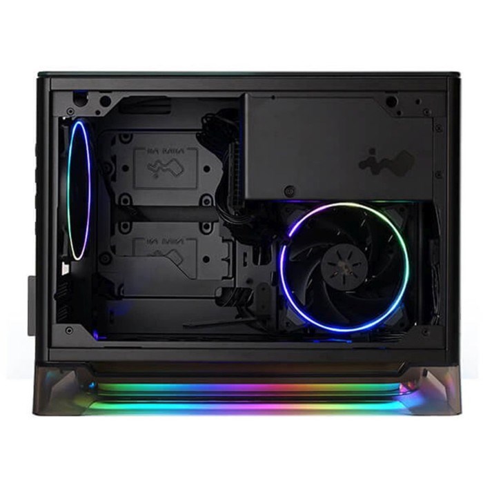 Корпус Inwin CF08B (A1 Prime) черный 750W miniITX 2x120mm 2xUSB3.0 audio - фото 51418874