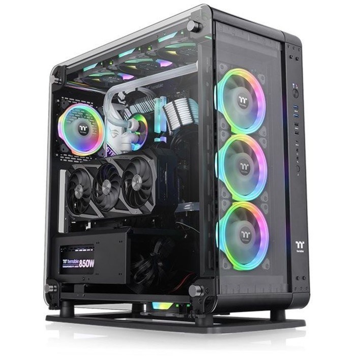 Корпус Thermaltake Core P6 TG черный без БП ATX 13x120mm 8x140mm 2xUSB2.0 2xUSB3.0 audio bot   10044 - фото 51418889