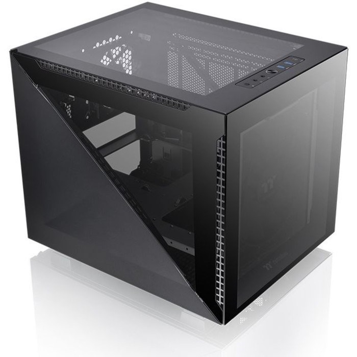 Корпус Thermaltake Divider 200 TG черный без БП mATX 6x120mm 3x140mm 2xUSB3.0 1xUSB3.1 audio   10044 - фото 51418898