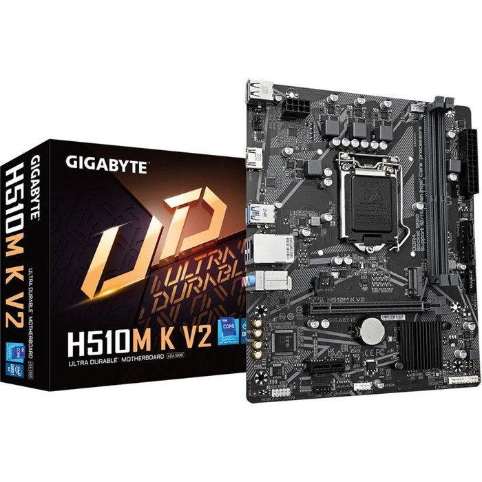 Материнская плата Gigabyte H510M K V2 Soc-1200 Intel H470 2xDDR4 mATX AC`97 8ch(7.1) GbLAN+H   10044 - фото 51418996