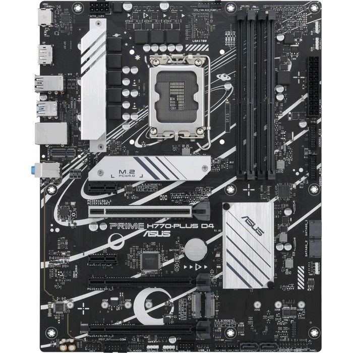 Материнская плата Asus PRIME H770-PLUS D4 Soc-1700 Intel H770 4xDDR4 ATX AC`97 8ch(7.1) 2.5G   10044 - фото 51419013