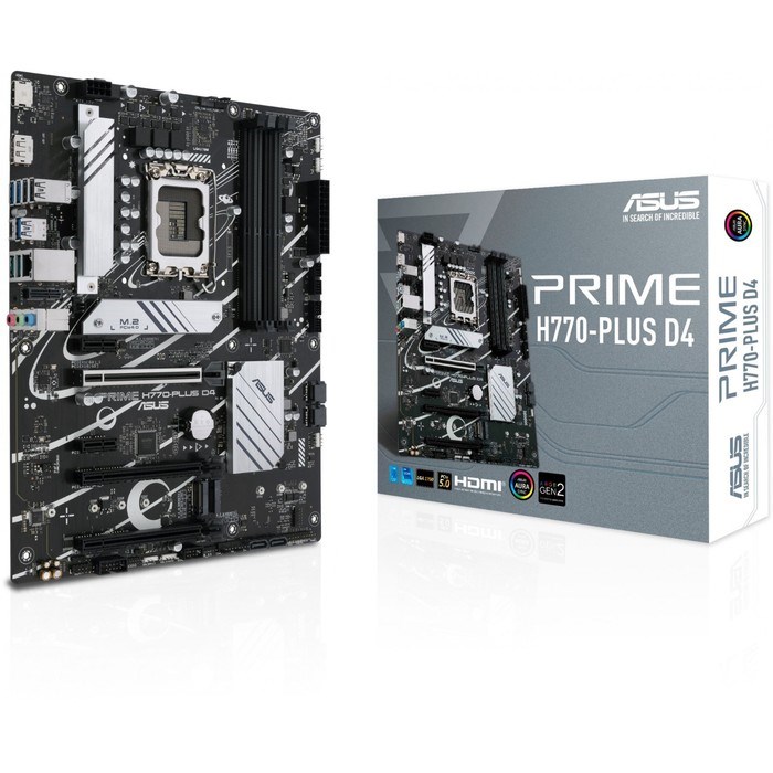 Материнская плата Asus PRIME H770-PLUS D4 Soc-1700 Intel H770 4xDDR4 ATX AC`97 8ch(7.1) 2.5G   10044 - фото 51419017