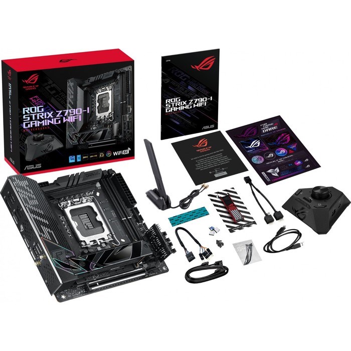 Материнская плата Asus ROG STRIX Z790-I GAMING WIFI Soc-1700 Intel Z790 2xDDR5 mini-ITX AC`9   10044 - фото 51419092