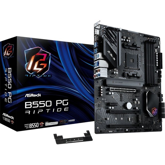 Материнская плата Asrock B550 PG RIPTIDE Soc-AM4 AMD B550 4xDDR4 ATX AC`97 8ch(7.1) 2.5Gg RA   10044 - фото 51419168