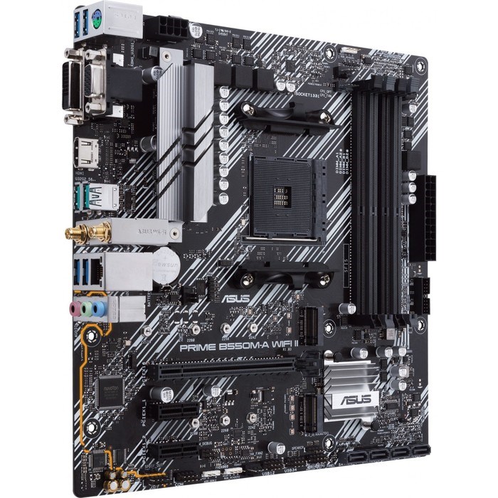 Материнская плата Asus PRIME B550M-A WIFI II Soc-AM4 AMD B550 4xDDR4 mATX AC`97 8ch(7.1) GbL   10044 - фото 51419170