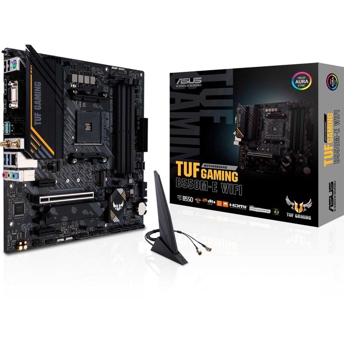 Материнская плата Asus TUF GAMING B550M-E WIFI Soc-AM4 AMD B550 4xDDR4 mATX AC`97 8ch(7.1) G   10044 - фото 51419203