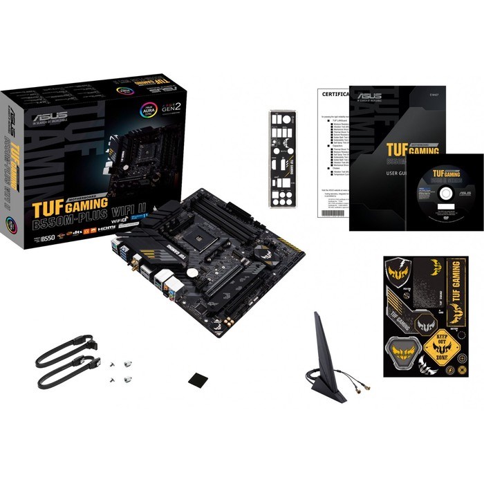 Материнская плата Asus TUF GAMING B550M-PLUS WIFI II Soc-AM4 AMD B550 4xDDR4 mATX AC`97 8ch(   10044 - фото 51419212