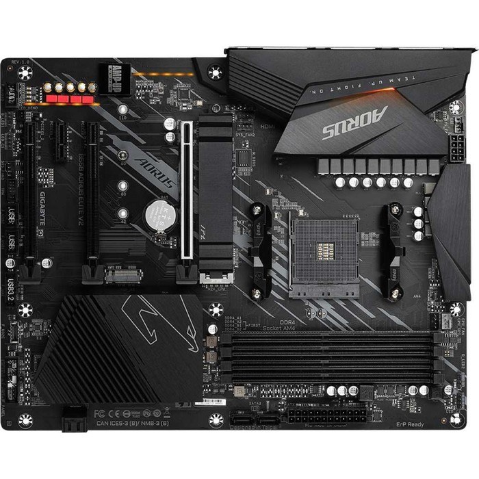 Материнская плата Gigabyte B550 AORUS ELITE V2 Soc-AM4 AMD B550 4xDDR4 ATX AC`97 8ch(7.1) 2.   10044 - фото 51419213