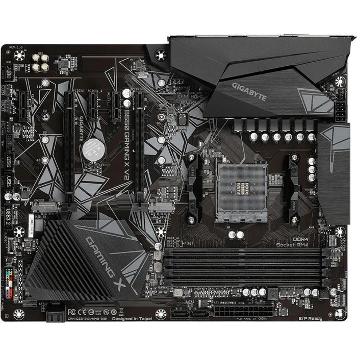 Материнская плата Gigabyte B550 GAMING X V2 Soc-AM4 AMD B550 4xDDR4 ATX AC`97 8ch(7.1) GbLAN   10044 - фото 51419218