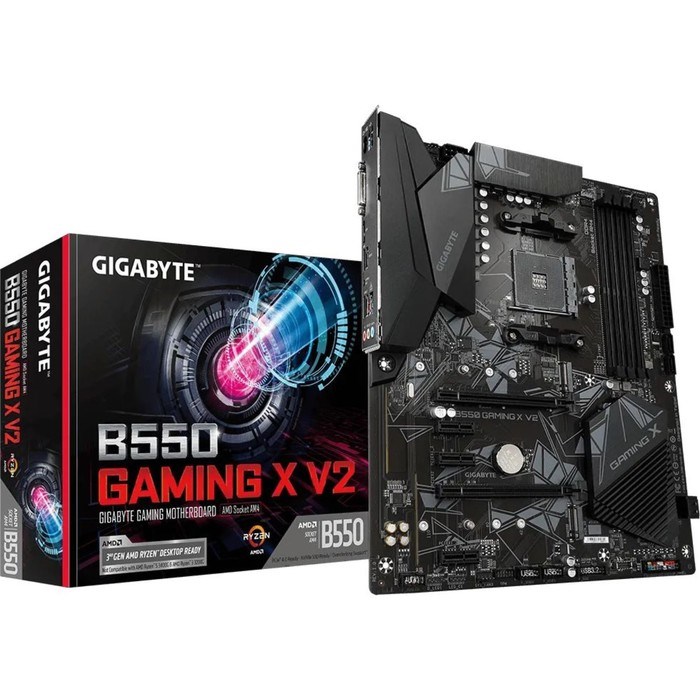 Материнская плата Gigabyte B550 GAMING X V2 Soc-AM4 AMD B550 4xDDR4 ATX AC`97 8ch(7.1) GbLAN   10044 - фото 51419222