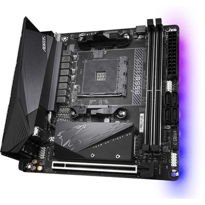 Материнская плата Gigabyte B550I AORUS PRO AX Soc-AM4 AMD B550 2xDDR4 mini-ITX AC`97 8ch(7.1   10044 - фото 51419225