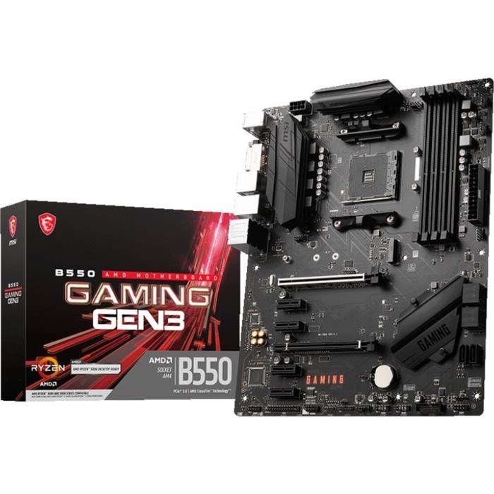 Материнская плата MSI B550 GAMING GEN3 Soc-AM4 AMD B550 4xDDR4 ATX AC`97 8ch(7.1) GbLAN RAID   10044 - фото 51419242