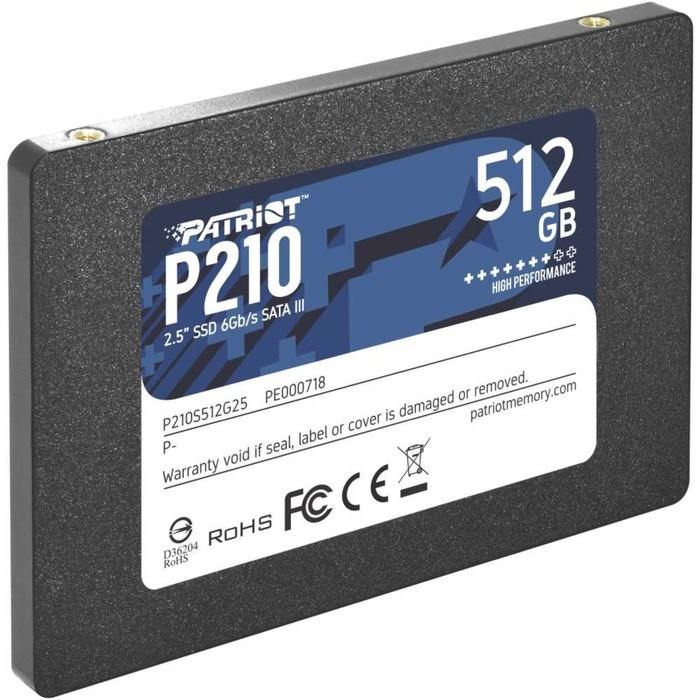 Накопитель SSD Patriot SATA III 512GB P210S512G25 P210 2.5" - фото 51419281