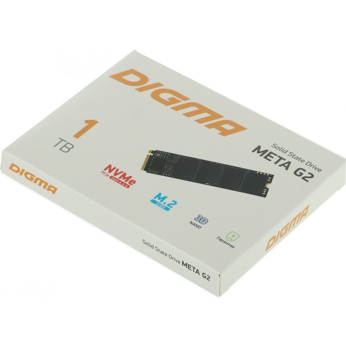 Накопитель SSD Digma PCI-E 4.0 x4 1TB DGSM4001TG23T Meta G2 M.2 2280 - фото 51419307