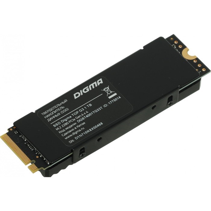 Накопитель SSD Digma PCI-E 4.0 x4 1TB DGST4001TG33T Top G3 M.2 2280 - фото 51419312