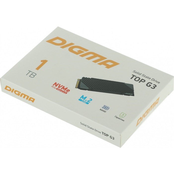 Накопитель SSD Digma PCI-E 4.0 x4 1TB DGST4001TG33T Top G3 M.2 2280 - фото 51419317