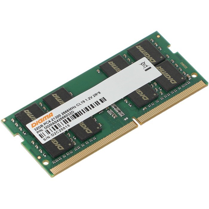 Память DDR4 32GB 2666MHz Digma DGMAS42666032D RTL PC4-21300 CL19 SO-DIMM 260-pin 1.2В dual r   10044 - фото 51419391