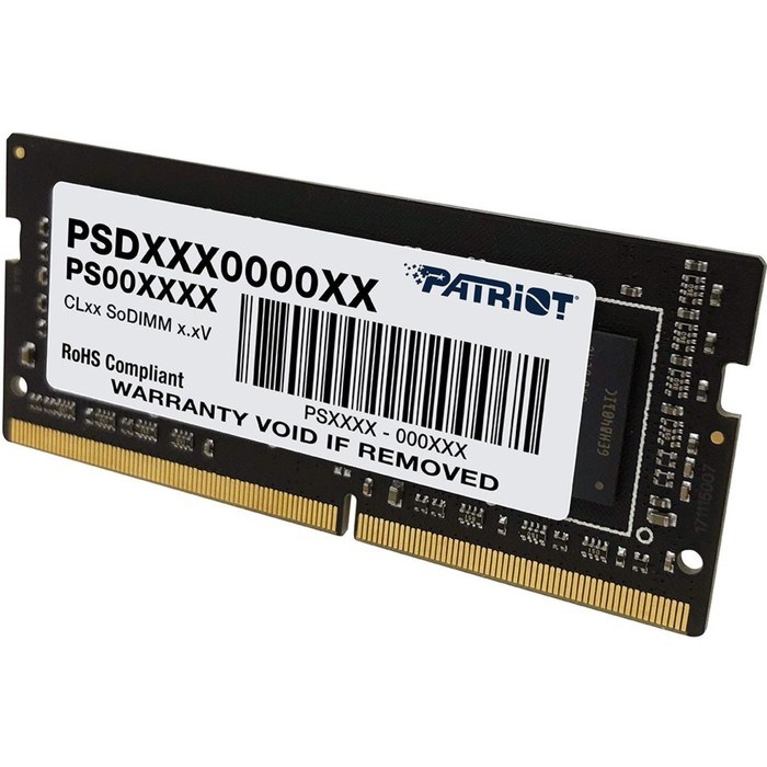 Память DDR4 8GB 3200MHz Patriot PSD48G320081S Signature RTL PC4-25600 CL22 SO-DIMM 260-pin 1   10044 - фото 51419403