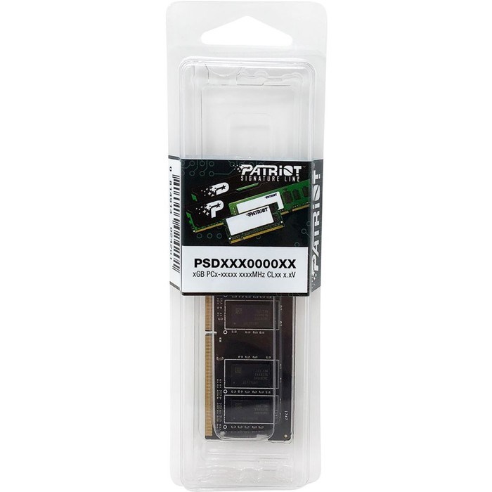 Память DDR4 8GB 3200MHz Patriot PSD48G320081S Signature RTL PC4-25600 CL22 SO-DIMM 260-pin 1   10044 - фото 51419404