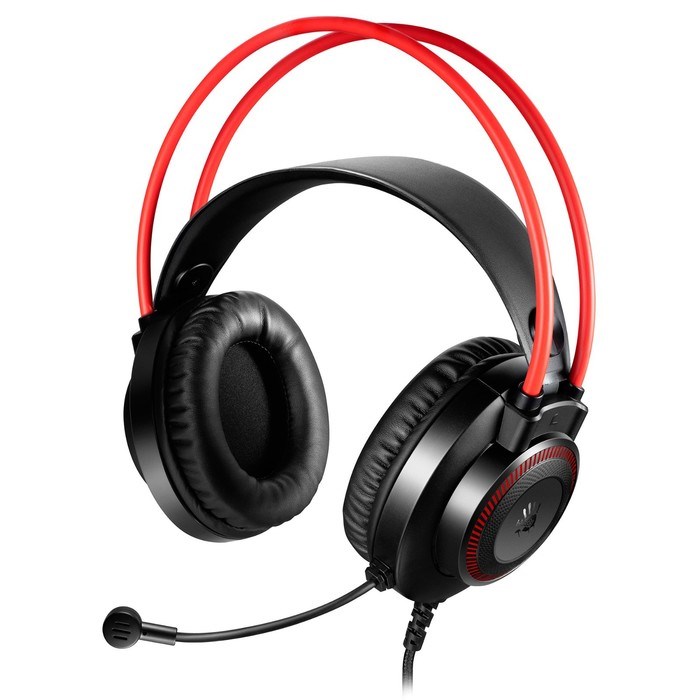 Наушники с микрофоном A4Tech Bloody G200S черный/красный 2м мониторные USB оголовье (G200S U   10045 - фото 51421975