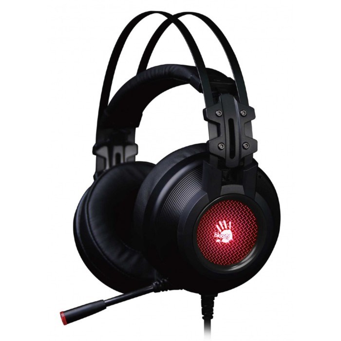 Наушники с микрофоном A4Tech Bloody G525 черный 2м мониторные оголовье (G525 BLACK) - фото 51422031
