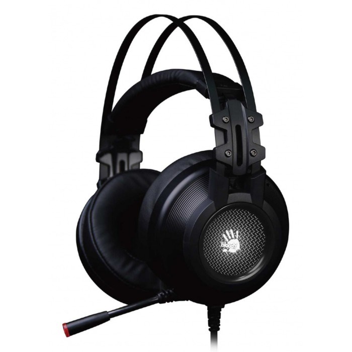 Наушники с микрофоном A4Tech Bloody G525 черный 2м мониторные оголовье (G525 BLACK) - фото 51422036