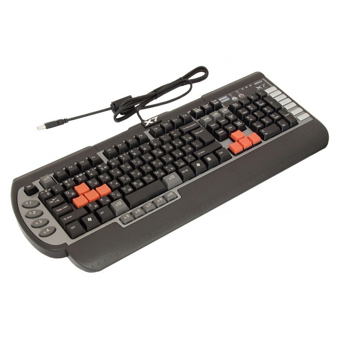 Клавиатура A4Tech G800V черный USB Multimedia for gamer - фото 51422306