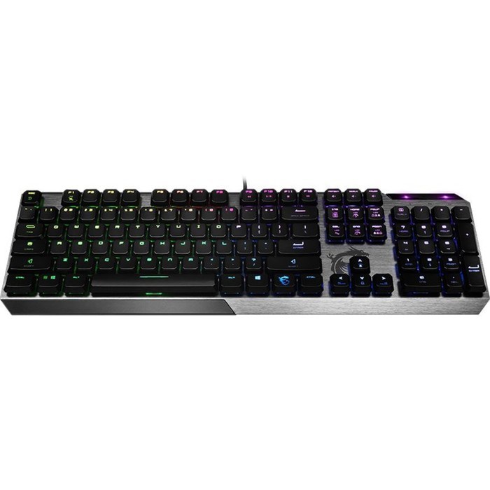 Клавиатура MSI Vigor GK50 Low Profile RU механическая черный USB Multimedia for gamer LED - фото 51422325