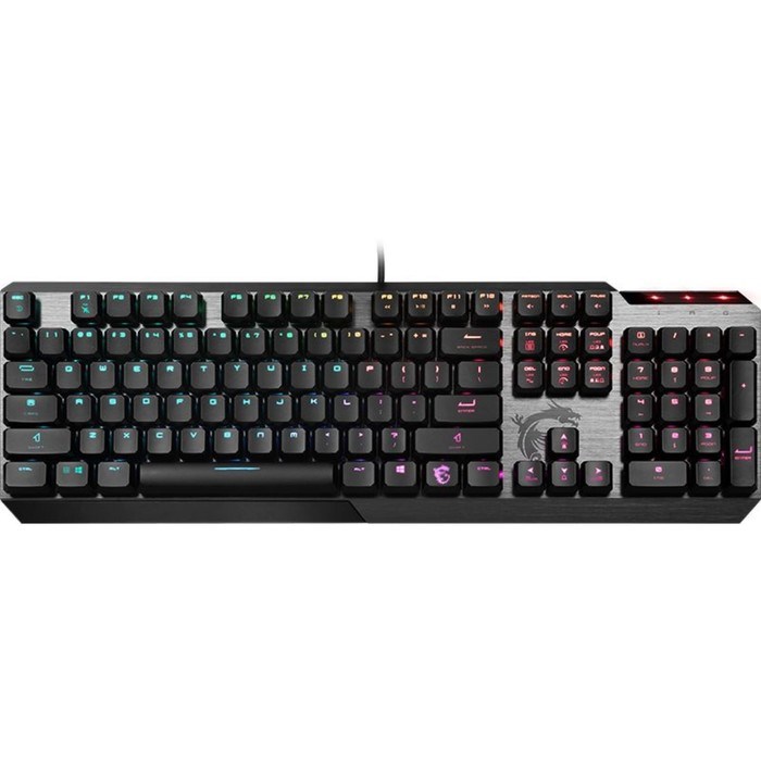 Клавиатура MSI Vigor GK50 Low Profile RU механическая черный USB Multimedia for gamer LED - фото 51422327