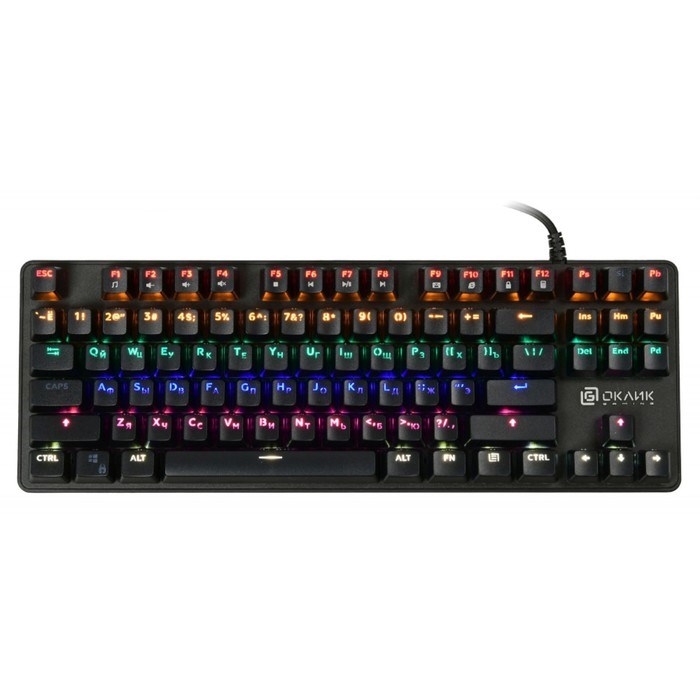 Клавиатура Оклик 969G SHOTGUN механическая черный USB Multimedia for gamer LED - фото 51422330
