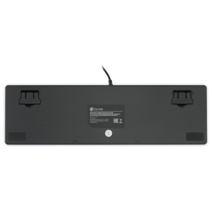 Клавиатура Оклик 970G Dark Knight механическая черный/серебристый USB for gamer LED - фото 51422342