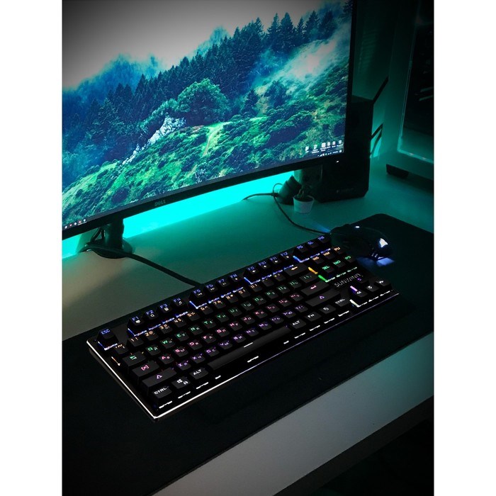 Клавиатура SunWind SW-K900G механическая черный USB Multimedia for gamer LED - фото 51422375