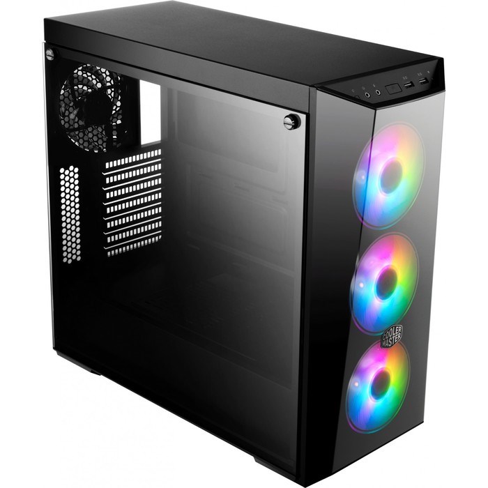 Корпус Cooler Master MasterBox Lite 5 ARGB, W/O controller черный без БП ATX 3x120mm 2x140mm   10045 - фото 51422416