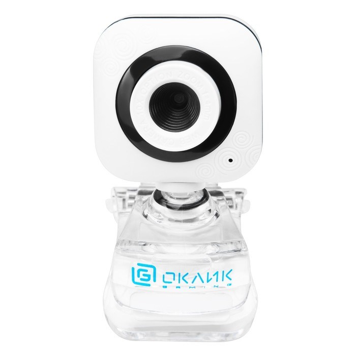 Камера Web Оклик OK-C8812 белый 0.3Mpix (640x480) USB2.0 с микрофоном - фото 51422574