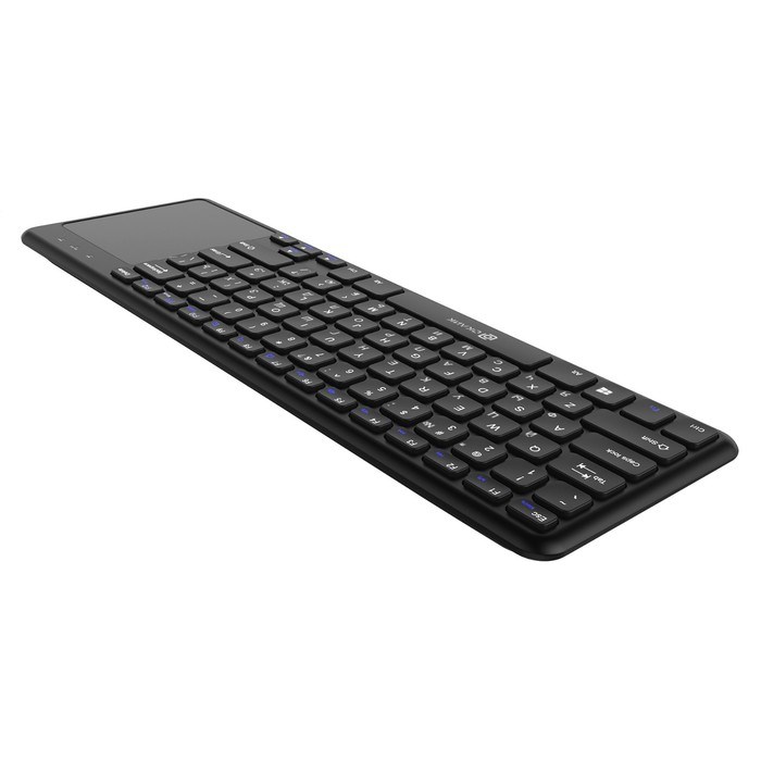 Клавиатура Оклик 830ST черный USB беспроводная slim Multimedia Touch - фото 51422670