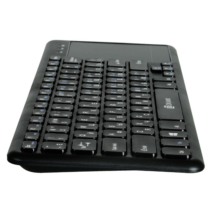 Клавиатура Оклик 830ST черный USB беспроводная slim Multimedia Touch - фото 51422672