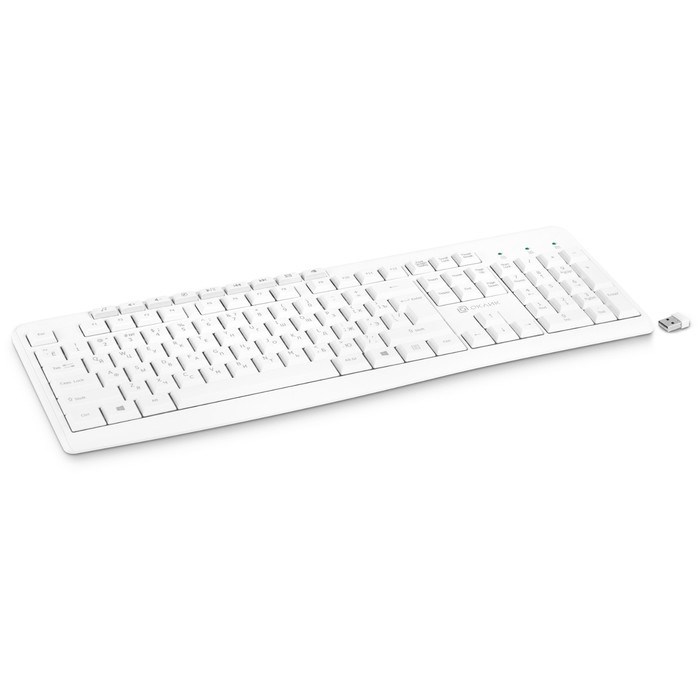 Клавиатура Оклик K225W белый USB беспроводная Multimedia (1875235) - фото 51422732