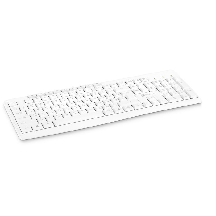 Клавиатура Оклик K225W белый USB беспроводная Multimedia (1875235) - фото 51422733