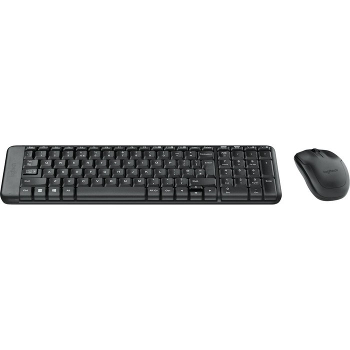 Клавиатура + мышь Logitech MK220 клав:черный мышь:черный USB беспроводная (920-003161) - фото 51422914