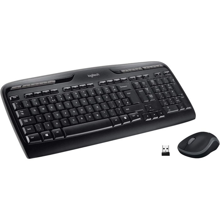 Клавиатура + мышь Logitech MK330 клав:черный мышь:черный USB беспроводная Multimedia (920-00   10046 - фото 51422918